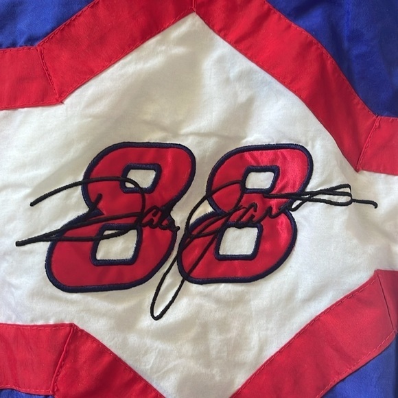 Vintage 90s Dale Jarrett Ford Quality Care 88 #88 1990 NASCAR racing jacket 3X - Picture 3 of 9